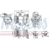 Nissens Kompressori, ilmastointilaite 890064