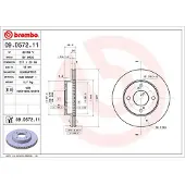 Brembo Jarrulevy (1kpl) 09.D572.11