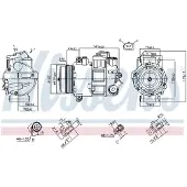 Nissens Kompressori, ilmastointilaite 890412