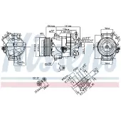 Nissens Ilmastointikompressori - Opel - Astra, Zafira, Meriva
