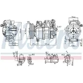 Nissens Kompressori, ilmastointilaite 890246