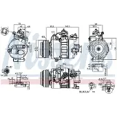 Nissens Kompressori, ilmastointilaite 890792