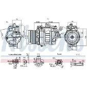 Nissens Kompressori, ilmastointilaite 890060