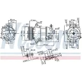 Nissens Kompressori, ilmastointilaite 890056