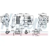 Nissens Kompressori, ilmastointilaite 890179