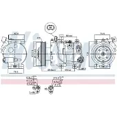 Nissens Kompressori, ilmastointilaite 890423