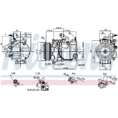 Nissens Kompressori, ilmastointilaite 890816