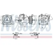 Nissens Kompressori, ilmastointilaite 890806