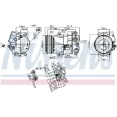 Nissens Ilmastointikompressori - Opel - Astra, Zafira, Meriva, Cascada. Chevrolet - Cruze