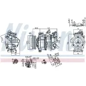 Nissens Kompressori, ilmastointilaite 890602