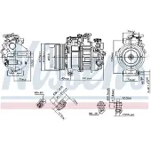 Nissens Kompressori, ilmastointilaite 890717