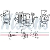 Nissens Kompressori, ilmastointilaite 890656