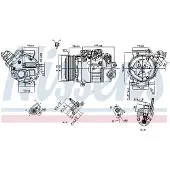 Nissens Kompressori, ilmastointilaite 890795