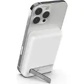 Belkin BoostCharge Magnetic Wireless Power Bank 5K + Stand 5000mAh, 10W -varavirtalähde, Valkoinen