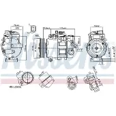Nissens Ilmastointikompressori - Audi - A4, A6, A6 quattro, A4 quattro, Q5 quattro, A5, A7 quattro, A7