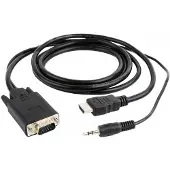 Gembird CC-DP-HDMI-5M, 5 m, HDMI + 3.5mm, VGA (D-Sub), Uros, Uros, 1920 x 1080 pikseliä