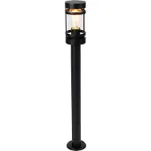 QAZQA Älykäs ulkovalaisin musta 80 cm IP44 sis. Wifi ST64 - Gleam