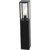 QAZQA Älykäs ulko-lattiavalaisin musta 80 cm sis. Wifi ST64 - Charlois