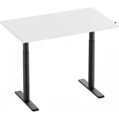 MaxMount Säädettävä Työpöytä 1200x700mm - Musta/Valkoinen