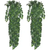 vidaXL 2 kpl Keinotekoinen Vihreä Murattipensas 90 cm