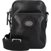 The bridge Story Uomo Crossbody-laukku Nahka 12 cm Musta