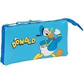 Safta Triple Donald Infantil Pencil Case Sininen Mies