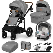 Lionelo Mari Tour 3 In 1 Baby Stroller Harmaa