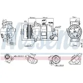 Nissens Kompressori, ilmastointilaite 890607
