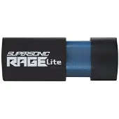 Patriot Memory Supersonic Rage Lite, 32 GB, USB A-tyyppi, 3.2 Gen 1 (3.1 Gen 1), 180 MB/s, Liuku, Musta, Sininen (PEF32GRLB32U)