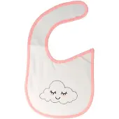 Parsa Baby Baby Bib With Cloud. 3-6 Months Pink