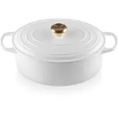 Le Creuset - Signature Valurautapata soikea 31 cm 6,3 L White