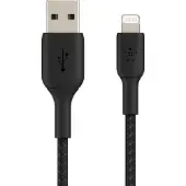 Belkin CAA002BT3MBK, 3 m, Lightning, USB A, Uros, Uros, Musta