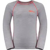 Jack Wolfskin Kids' Merino Baselayer Set Pebble Kerrasto setit 104