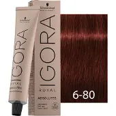 Schwarzkopf Professional IGORA Royal Absolutes hiusväri sävy 6-80 Dark Blonde Red Natural 60 ml