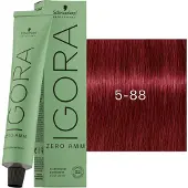 Schwarzkopf Professional IGORA ZERO AMM kestohiusväri ammoniakiton sävy 5-88 60 ml