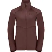 Jack Wolfskin Women's Fortberg Full Zip Dark Maroon XS