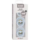 BIBS Try-it Colour Tutti 3-pack Luonnonkumi Koko 1, Baby Blue