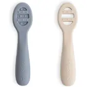 Mushie Harjoittelulusikka 2-pack, Tradewinds/Shifting Sand