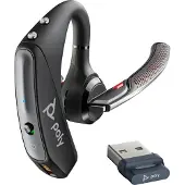 Poly Voyager 5200 - Kuulokkeet - korvassa - Bluetooth - langaton, kaapeli - USB-A Bluetooth-sovittimen kautta - musta - Sertifioitu Microsoft Teams...