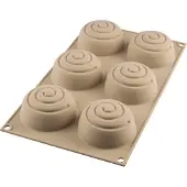Silikomart Design 3D Silikonivuoka Mini Girotondo 6.8 cm Vaaleanharmaa