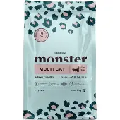 Monster Pet Food - Cat Original Multicat Salmon/Poultry Blue 2 kg - Kissat - Kissanruoka - Kuivaruoka