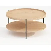 Hobby Hall Sohvapöytä CINDY D80xH40cm, melamiinitammi