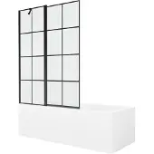 Mexen Kylpyamme Cubik paneeleilla ja lasiseinällä, 170x70 cm + 120 cm