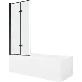 Mexen Cubik kylpyamme viimeistelyllä ja lasiseinällä, 150x70 cm + 80 cm (II)