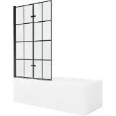 Mexen Cubik kylpyamme viimeistelyllä ja lasiseinällä, 160x70 cm + 100 cm (II)