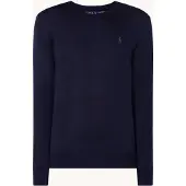 Ralph Lauren Slim Fit Washable Wool Crewneck Sweater - Navy - XS