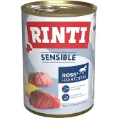 Rinti 24 x 400g hevonen, kananmaksa & peruna Sensible koiranruoka