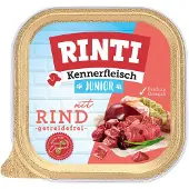 Rinti 9x300g Kennerfleisch Junior kana koiran märkäruoka
