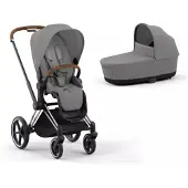 Cybex Priam 4 yhdistelmävaunut (pkt) Chrome Brown/Mirage Grey