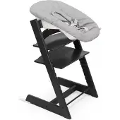 Stokke Tripp Trapp syöttötuoli ja Newborn Set -istuin Black